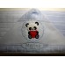 TOALHA DE CAPUZ URSO PANDA APLIQUE